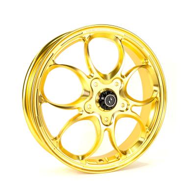 China 6061 Aluminum Alloy Motorcycle Forged Wheel For Vespa Primavera 125 Front CNC Modified Forged Wheels for sale