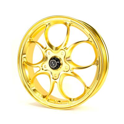 China 6061 Aluminum Alloy Motorcycle Forged Wheel For Vespa GTS300 Front CNC Modified Forged Wheels for sale