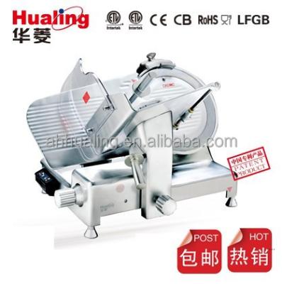 China Restaurant hualing 12 inch 300mm CE commercial semi-automatic industrial stainless steel electric frozen meat slicer for sale