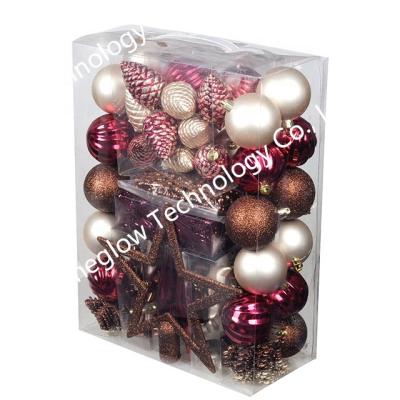 China Christamas Home Decoration High Quality Christmas Ornament Hung Blown Round Christmas Balls Volume 6cm for sale