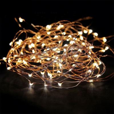 China Indoor Fashion Copper Wire Battery String Lights With Remote Led Clearance Christmas Light Sale For Holiday Decoration for sale