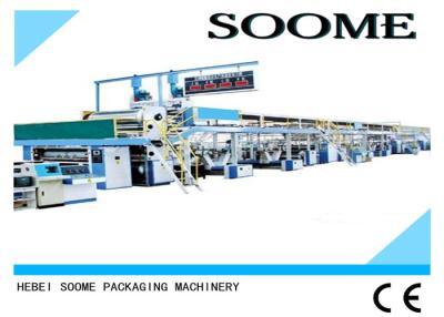 China Glue Application Corrugated Cardboard Production Line Lubricated By High Temperature for sale