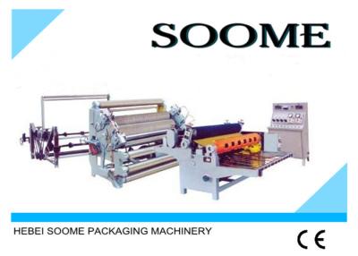 China Chrome - Plated Surface Corrugated Cardboard Production Line Rated Max Load 3000kg for sale