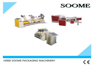 China Single Facer Carton Production Line , Auto - Cycle Corrugated Box Gluing Machine for sale