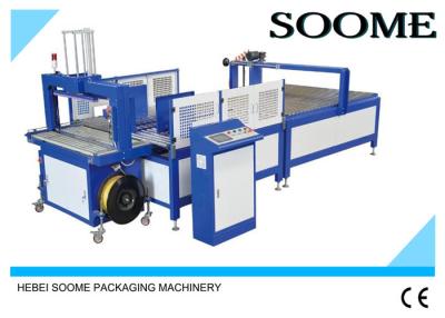 China Fully Automatic Carton Box Strapping Machine / PP Belt Manual Pallet Strapping Machine for sale