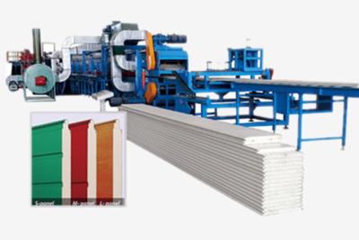 China Continuous Sectional Garage Door Panel Production Line Garage Doors Roll Forming Machine for sale