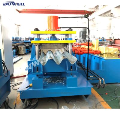 China Building Material Shops Highway Guardrail Roll Forming Machinery , High Speed ​​Waves Guardrail Machine for sale