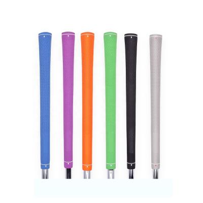 China OEM CC02 black/rubber blue/green/grey/orange/purple rubber/silicone colored golf grip standard size for sale