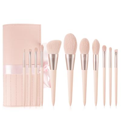 China 2021 Fan Brush Amazon Best Seller Synthetic Makeup Brushes 11pcs Makeup Brush Set Private Label Make Up Brushes for sale