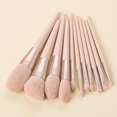 China Fan Brush Manufacturers Wholesale 11pcs Custom Private Label Makeup Brush Set For Make Up Cosmetics for sale