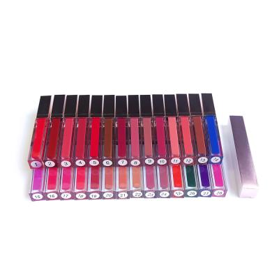 China Waterproof High Quality 24 Colors Mounted Gold Tube Lipstick Custom Your Own Logo Durable Waterproof Vegan Matte Liquid Lipstick for sale