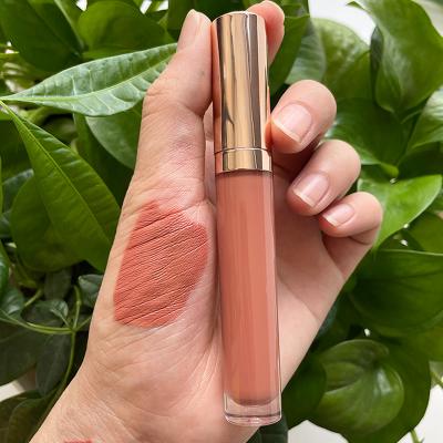 China Matte Lipstick Custom Logo Nude Cruelty Free Lipstick Dye Free Lipstick High Lasting Liquid Waterproof Wholesale for sale