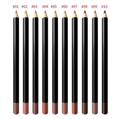 China Custom Dark Purple Lip Liner Matte Lip Liner Custom Logo Private Label Waterproof High Quality Creamy Lip Liner for sale