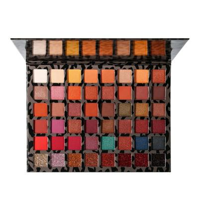 China Waterproof 48 Pan Luxury Square Makeup Palette Eyeshadow Palette Flat Matte DIY Eyeshadow Nude Palette for sale