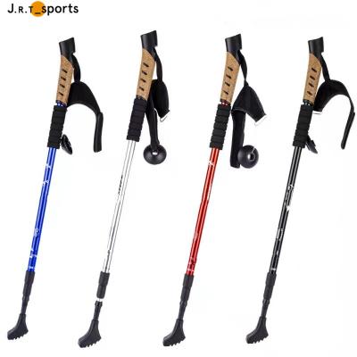 China Fashion factory wholesale canes folding walking hiking stick for outdoor for sale