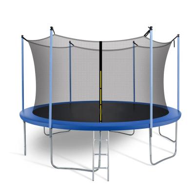 China Child Adults Safe Outdoor Professional Fencing Around 12ft Portable Trampoline With Safety Net for sale