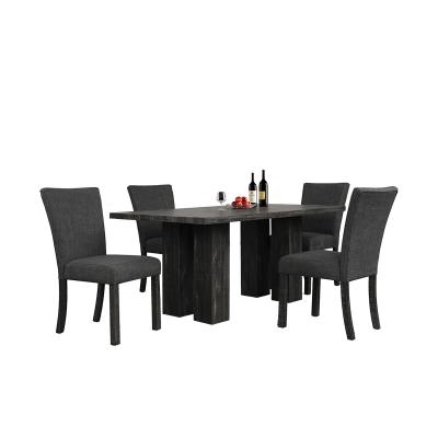 China Modern Factory Direct 4 Seaters Kitchen Set With 6 Chairs Dining Table for sale