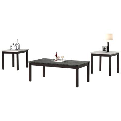 China Modern Wholeseller Manufactures Luxury Black Home Furniture Dining Table Sets for sale