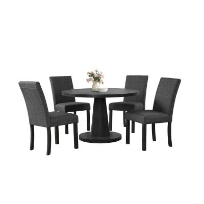 China Modern Royal Set Oak With 6 Chairs Stainless Steel Dining Table Base for sale