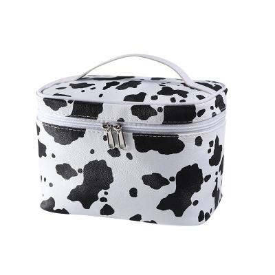 China Durable Beauty Cosmetic Case Organizer Bag PU Wholesale Price Leather Cosmetics Storage Bag for sale