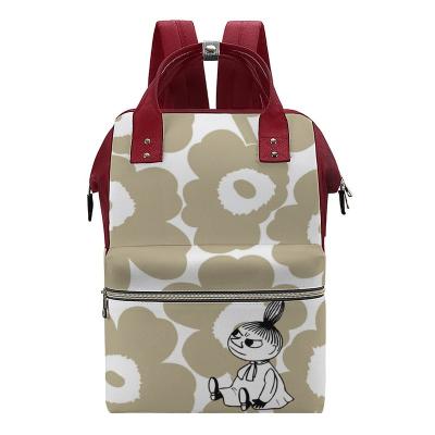 China Functional Luxury Custom Folding Waterproof Tote Nappy Mommy Bag Waterproof Baby Diaper Bag Wet Backpack Bag for sale