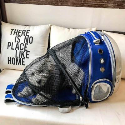 China Portable Cat Bag Pet Backpack Outside Bag Portable Transparent Cat Capsule Space Backpack Breathable Pet Bag for sale