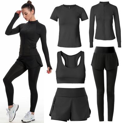 China 2021New Breathable Sport Set Yoga Suit For Work Out Leggings&Sports Bra For Women Fitness Sets With Logo Custom Yoga Set for sale