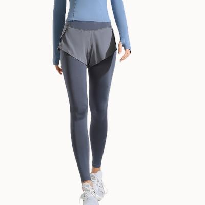 China Breathable Women's Quick Dry Fitness With Phone Pockets Butt Lift Yoga Custom Logo High Quality Sports Running Solid Panties for sale