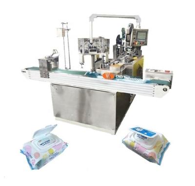 China CND-550N Plant Plastic Lid Applicator Machine For Wet Wipe Package for sale