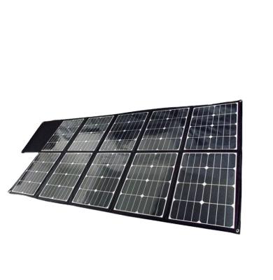 China LAPTOP/BATTERY etc Foldable Monocrystalline Flexible Portable Solar Panel 8 Folding 300Watt 16V with USB port charger bag for sale