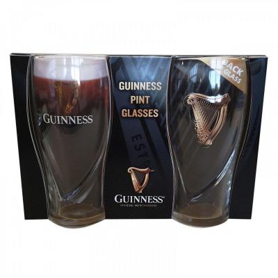 China Europe Gift Guinness 20oz Pint Beer Glass Promotional Mug 2 Pack Set for sale