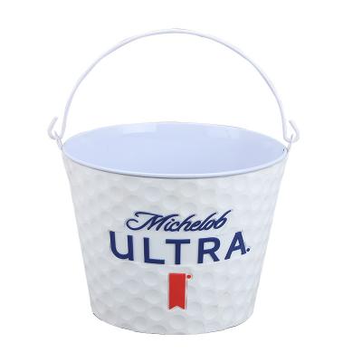 China 2022 Viable New Design Hammer Finish Ice Bucket For Liquor Rims for sale