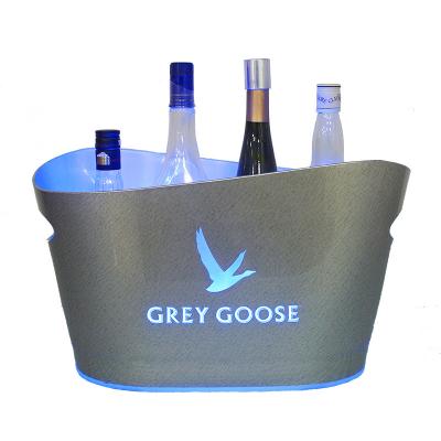 China Sustainable Custom Gray Goose Ice Bucket With Led Light For Bar for sale