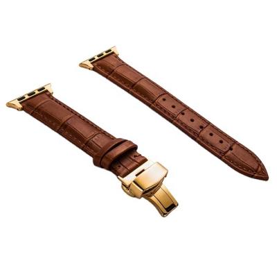 China Genuine Leather Comfortable Watch Band Leather Strap for Apple Watch for sale