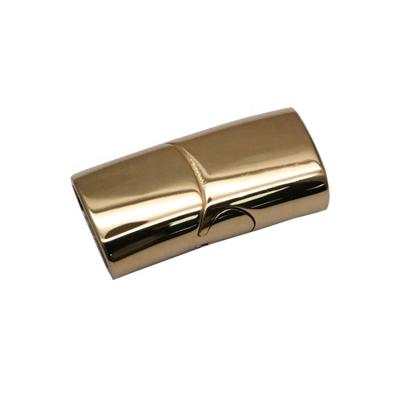 China High Quality 316L Stainless Steel DIY Jewelry Accessory Wide Flat Bangle Buckle Magnetic Clasp For Jewelry Making for sale