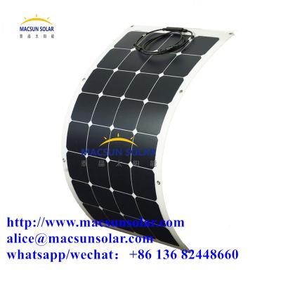 China 100W High Steady Quality  CE Certificated Sunpower Semi-Flexible Solar Moulds for sale