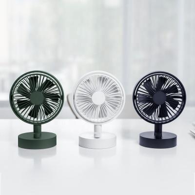 China 2022 Mini Small Stand Desk Fan Air Conditioner Hotel USB Rechargeable Table Fan with shakeble for sale