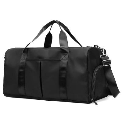 China Factory Wholesale Durable Factory Wholesale Mens Womens Plack Leisure Gym Logo Travel Duffle Bag for sale