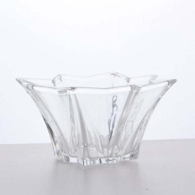 China New viable desgin shape glass salad bowl set for sale