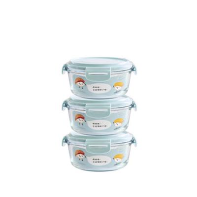 China Factory Wholesale Microwavable Foods China Glass Container Set for sale