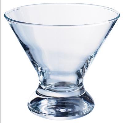 China Viable Wholesale Crystal Ice Cup Ice Cream Glass Bowls for sale