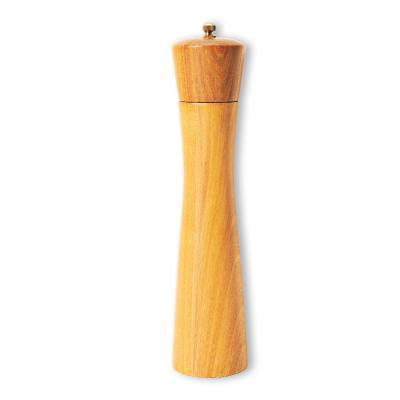 China Sustainable High Quality Natural Wooden Manual Pepper Grinder Ceramic Core Spice Grinder for sale