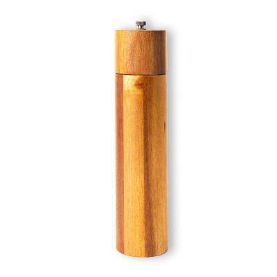 China Sustainable Kitchen Acacia OEM Spice Pepper Mill Wooden Pepper Grinder for sale