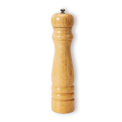 China Viable Hot Selling Salt and Pepper Mill Spice Rubber Wooden Pepper Grinder for sale