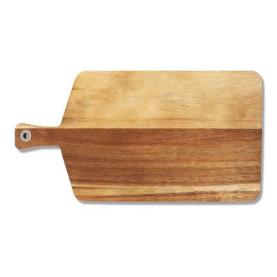 China Wholesale Custom Viable Large Vegetable Organic Meat Acacia Wood Chopping Board Cutting Plates With Handle For Kitchen for sale