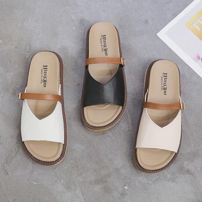 China Fashion Trend Loafers Ladies Sandals Flats NEW Shoes Women Shoes In 2022 Stylish And Sexy Custom Summer Spring Light PVC Anti Logo Outdoor Gua for sale