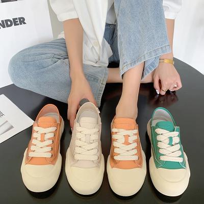 China Flat Deep Mouth Brougue Toe Shoes Lace Up Salmon Flat Oxford Women Shoes British Style Vintage Fashion Leather Summer Cowhide Winter for sale