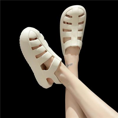 China Cushioning Fashion Hot Design 2022 Summer Solid Color Buckle Slippers Decorative Casual Sandal Ladies Slippers For Women for sale