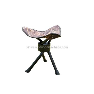 China Lightweight Camouflage Printing Tripod Swivel Multifunctional Portable Low Stool Folding Hunting Chair for sale