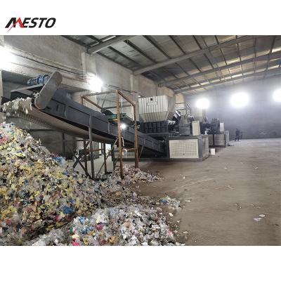 China Custom Refuse Derived Fuels Four Shaft Industrial Plastic RDF Shredder And MSW Shredding Machine for sale